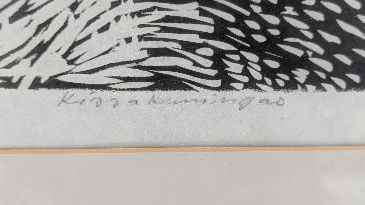 Pertti Kolehmainen - Kissakuningas (Signeerattu Grafiikka 1979)