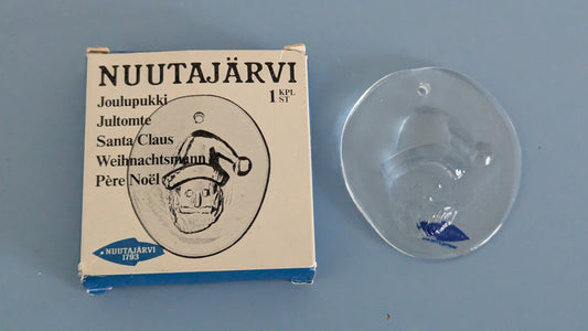 Nuutajärvi - Joulupukki Lasikoriste (1977, Kerttu Nurminen, Alk. Pakkauksessa)