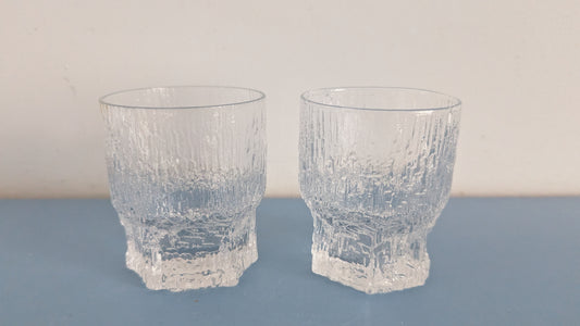 Iittala Aslak Grogilasi / Juomalasi (2kpl, 1970-1988, Tapio Wirkkala)