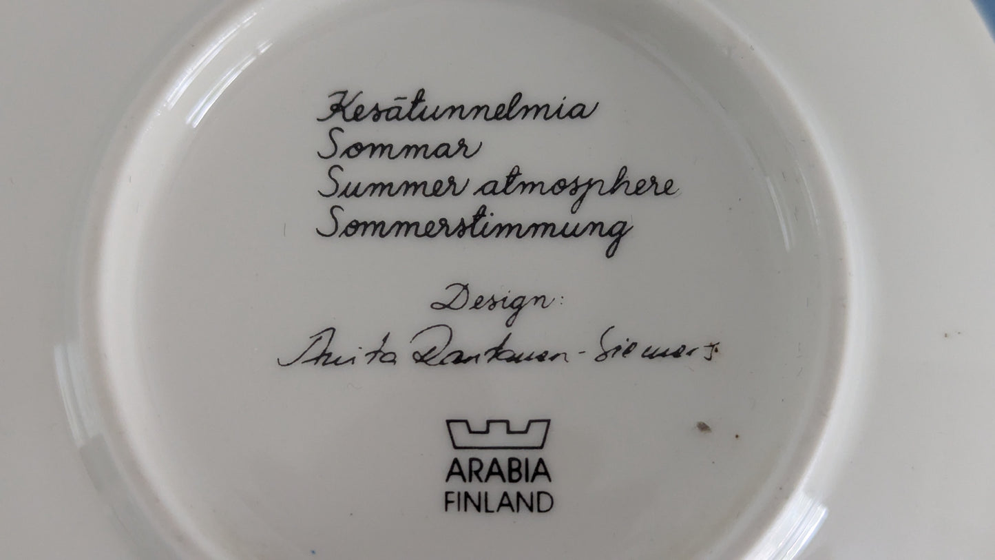 Arabia Kesätunnelmia Seinälautanen (Anita Rantanen-Siewers)