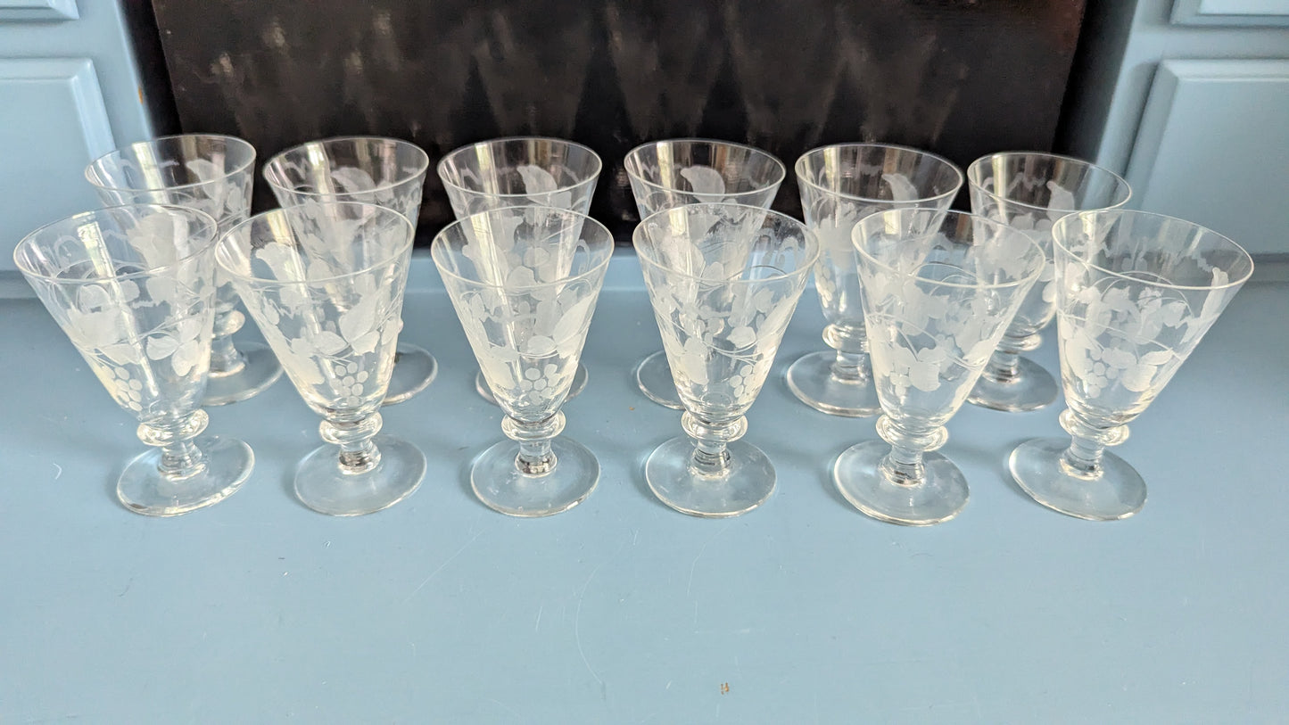 Riihimäen Lasi Savoy Snapsilasi (12kpl, 4cl, 1946-1967)