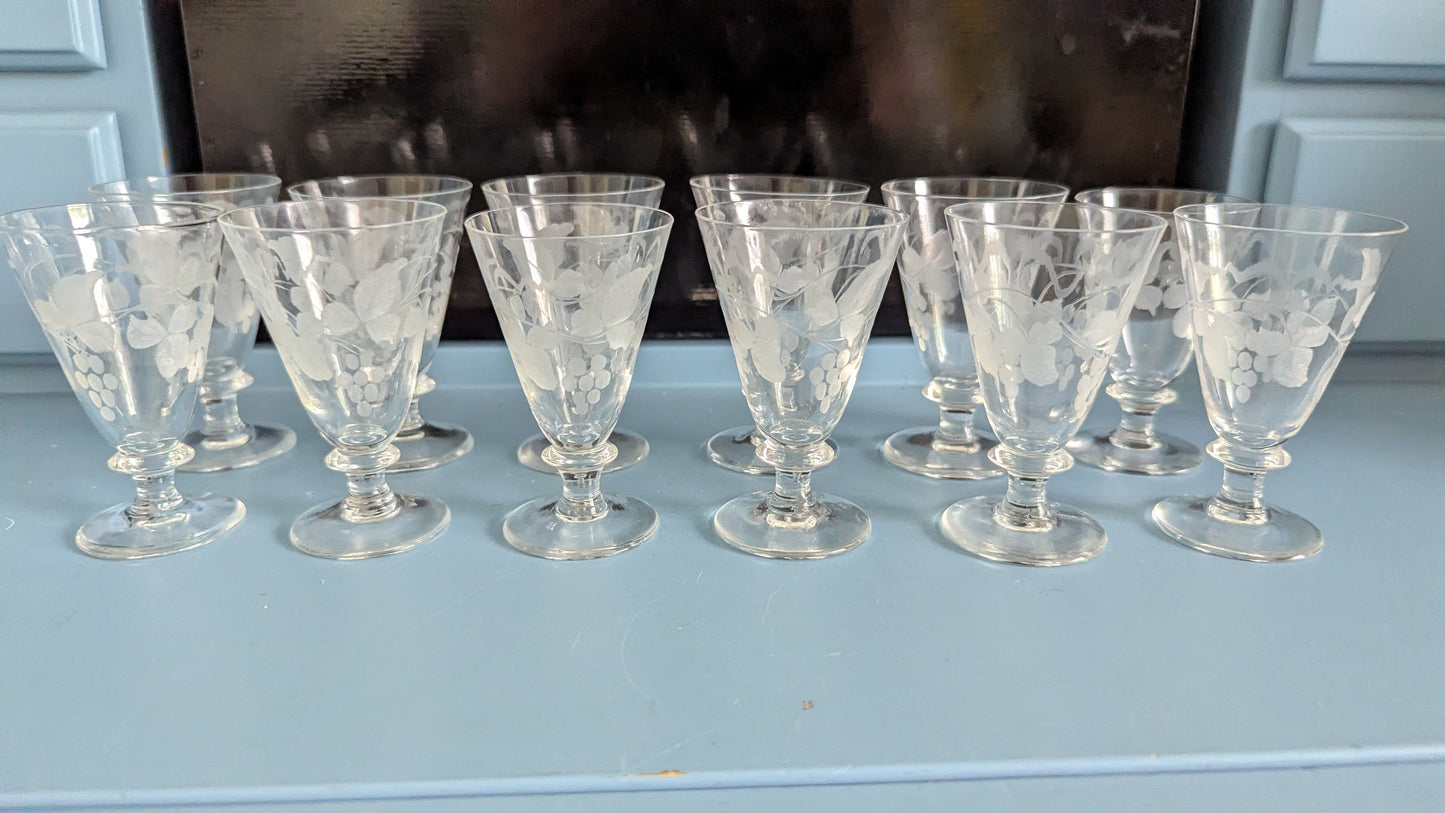 Riihimäen Lasi Savoy Snapsilasi (12kpl, 4cl, 1946-1967)