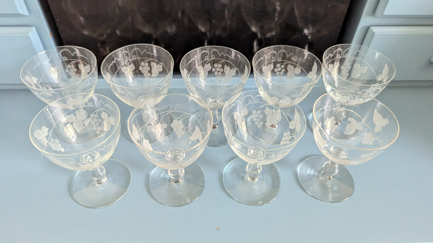 Riihimäen Lasi Savoy Liköörilasi (9kpl, 8cl, 1946-1967)