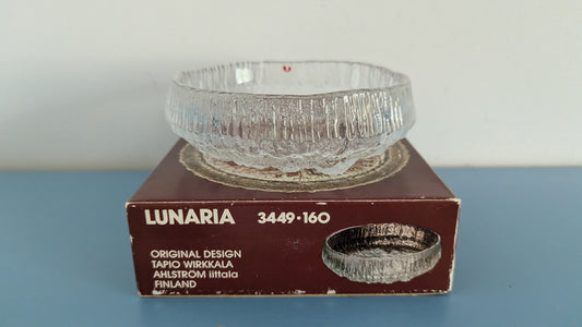Iittala Lunaria Kulho (1971-1992, Tapio Wirkkala, Alkuperäisessä Paketissa)