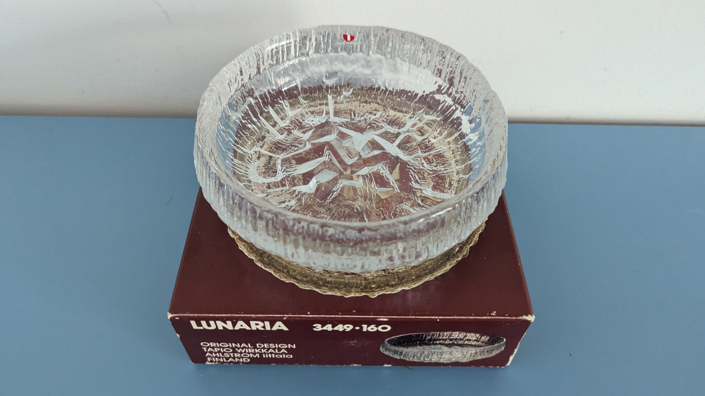 Iittala Lunaria Kulho (1971-1992, Tapio Wirkkala, Alkuperäisessä Paketissa)