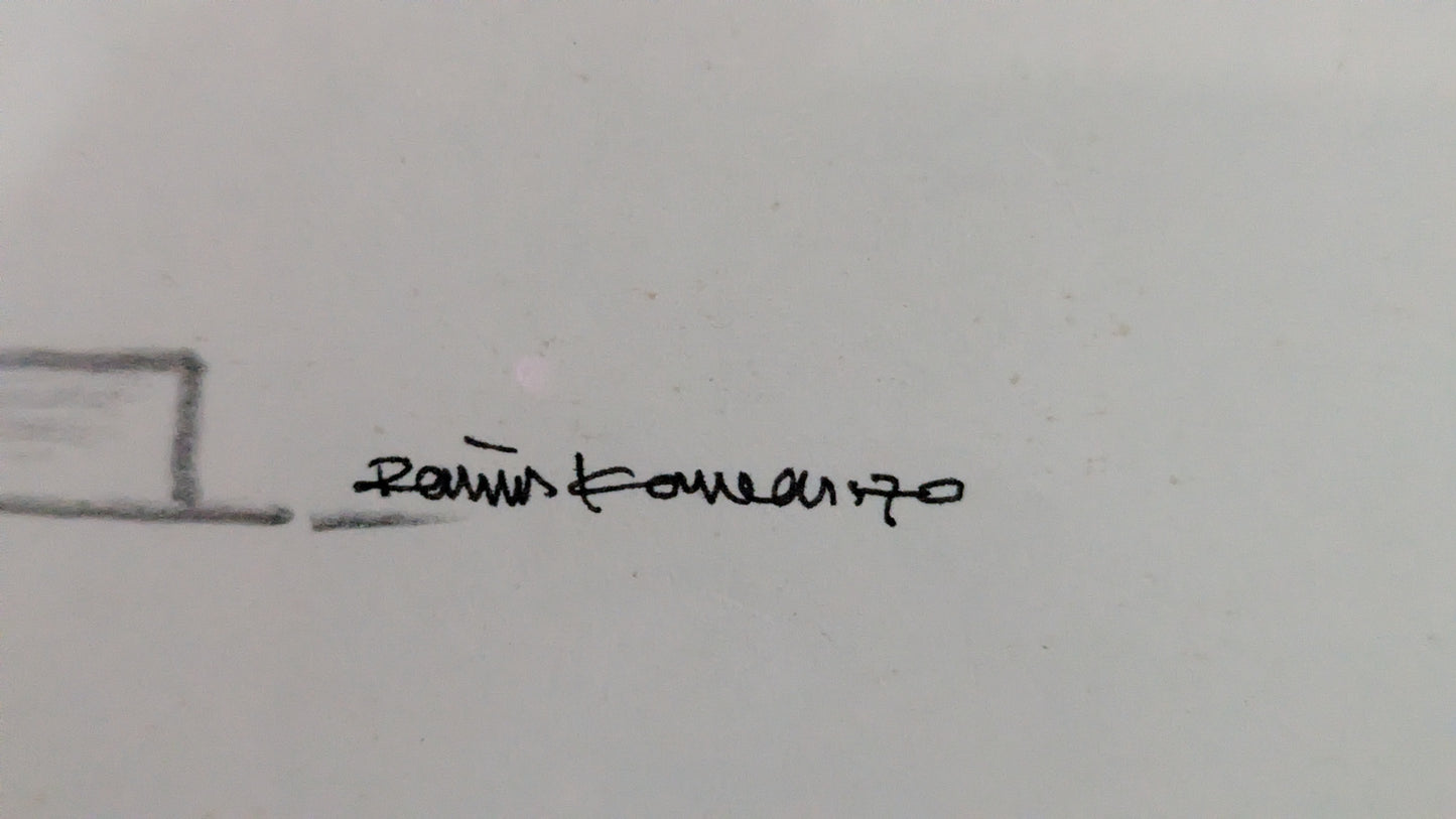 Raimo Kanerva - Signeerattu Sekatekniikkatyö (1970)