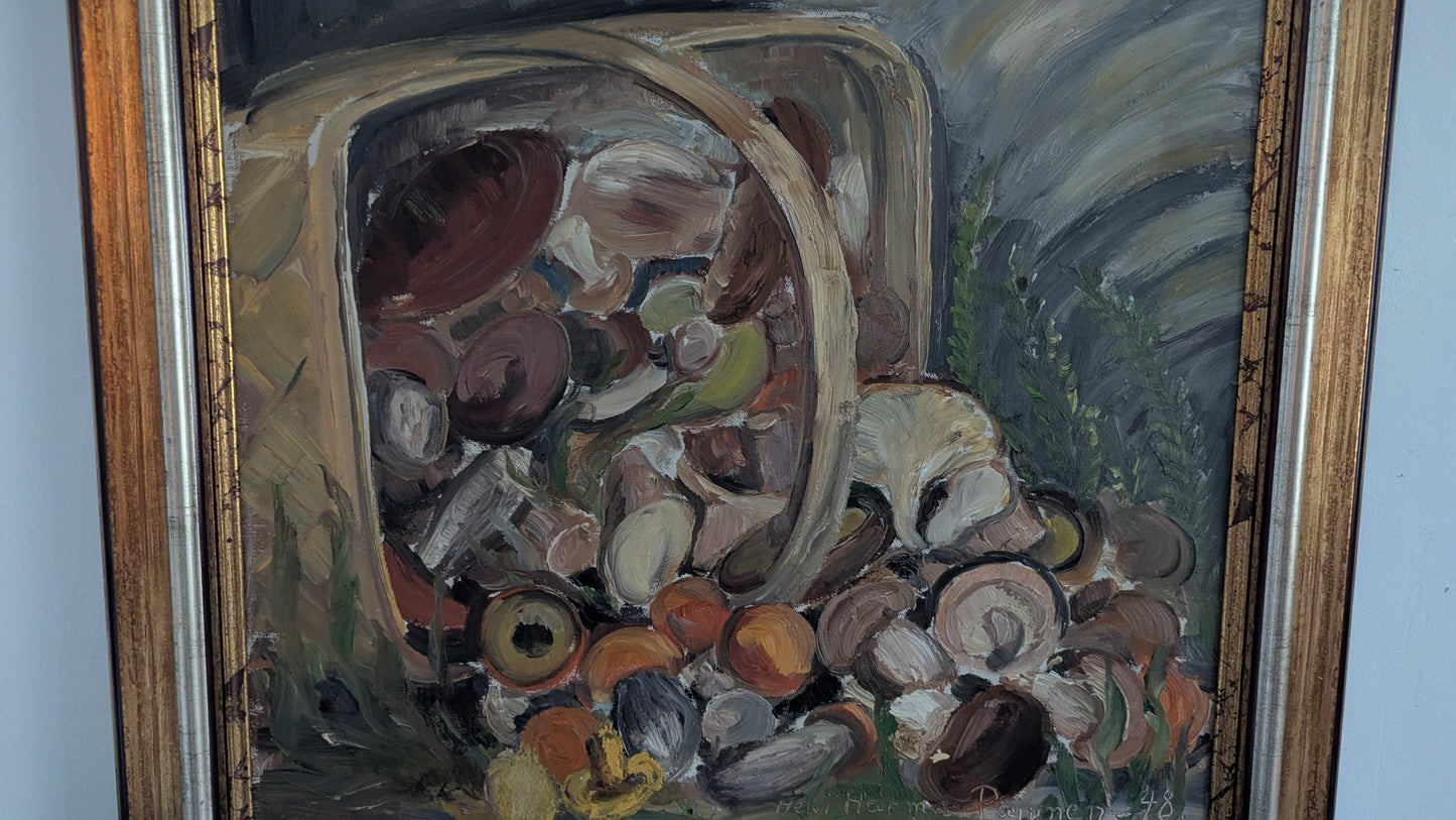 Helvi Harma-Pajunen - Signeerattu Öljyvärimaalaus (1948)