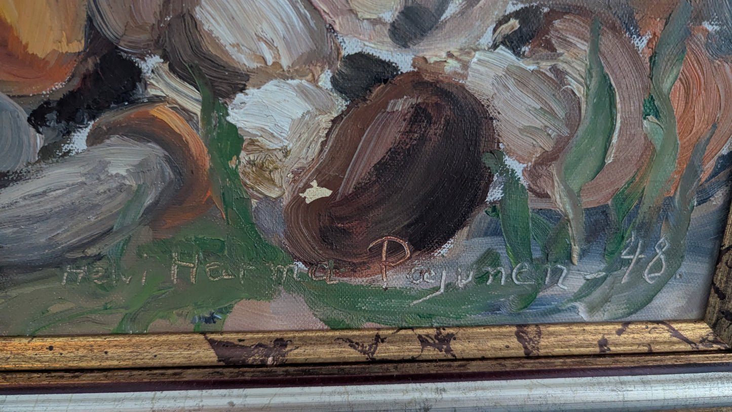 Helvi Harma-Pajunen - Signeerattu Öljyvärimaalaus (1948)