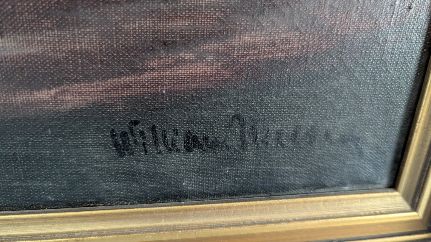 William - Kukka-asetelma (Signeerattu Öljyvärimaalaus)