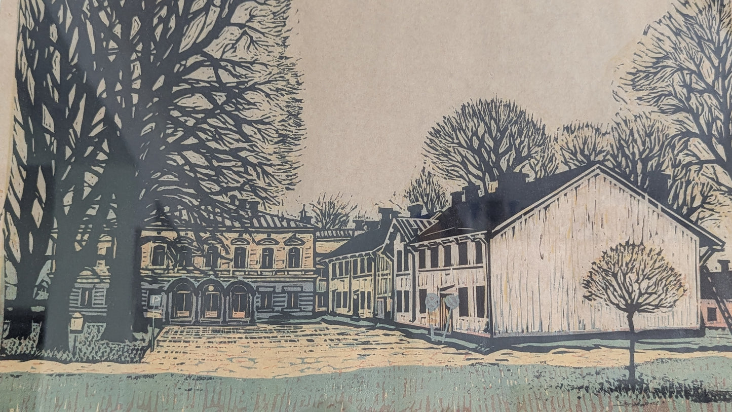 Veikko Lehtovaara - Signeerattu väripuupiirros (1977)