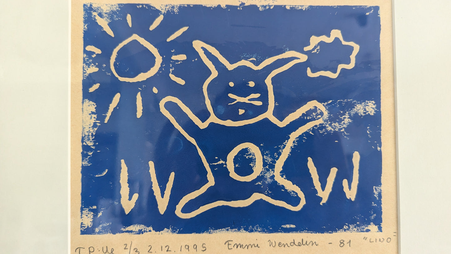 Emmi Wendelin - 2.12.1995 (Signeerattu Linografia 1981)