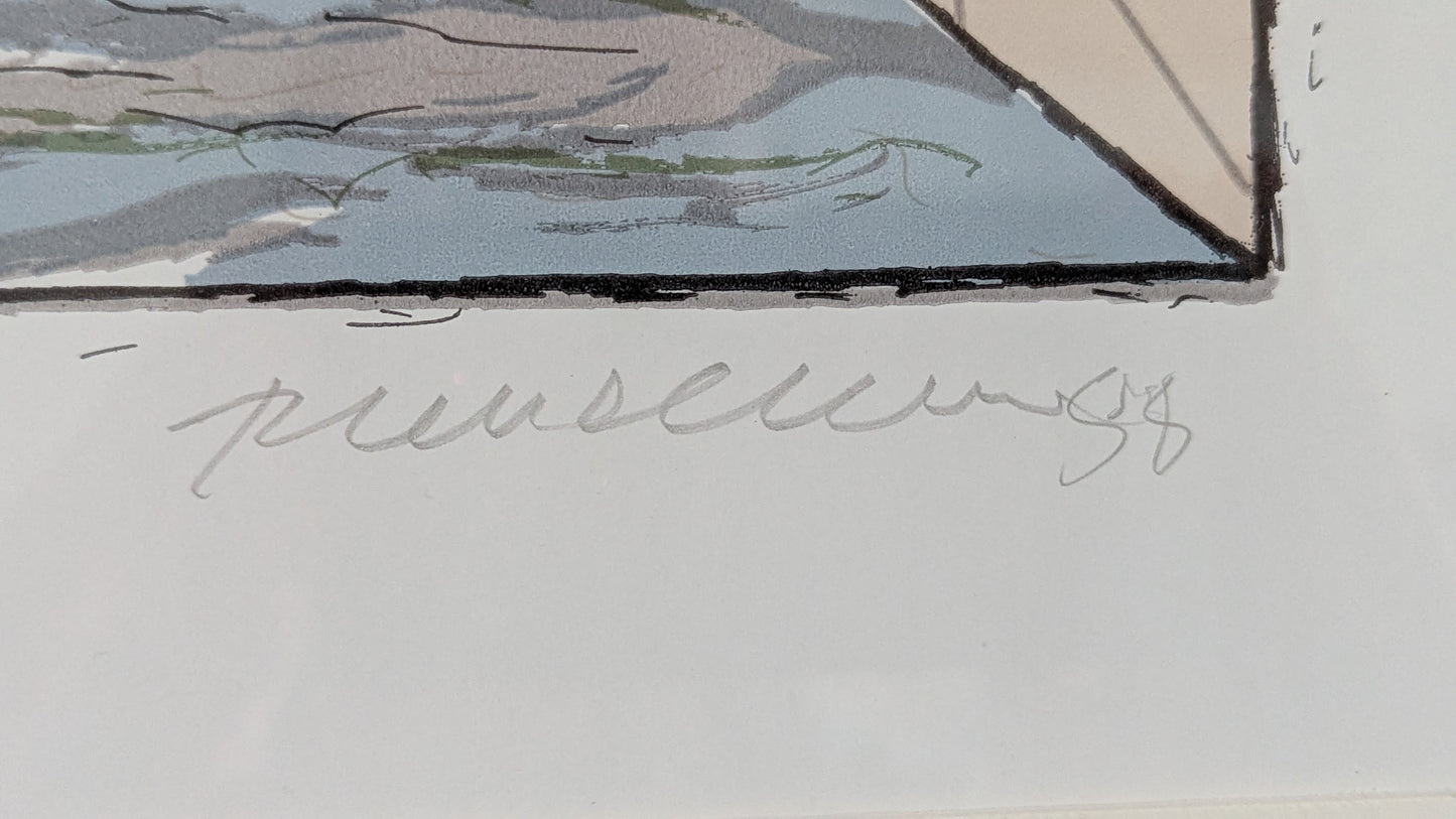 Raimo Kanerva - Kirje Wisapakista (Signeerattu Grafiikka 1989)