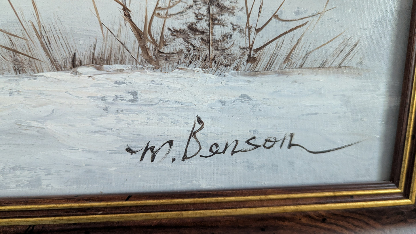 M. Benson - Signeerattu Öljyvärimaalaus