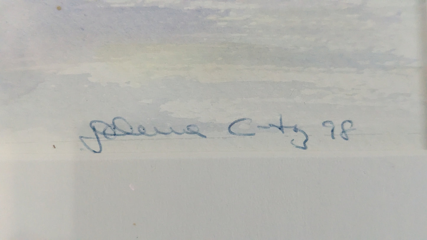 Signeerattu Akvarellimaalaus (1998)