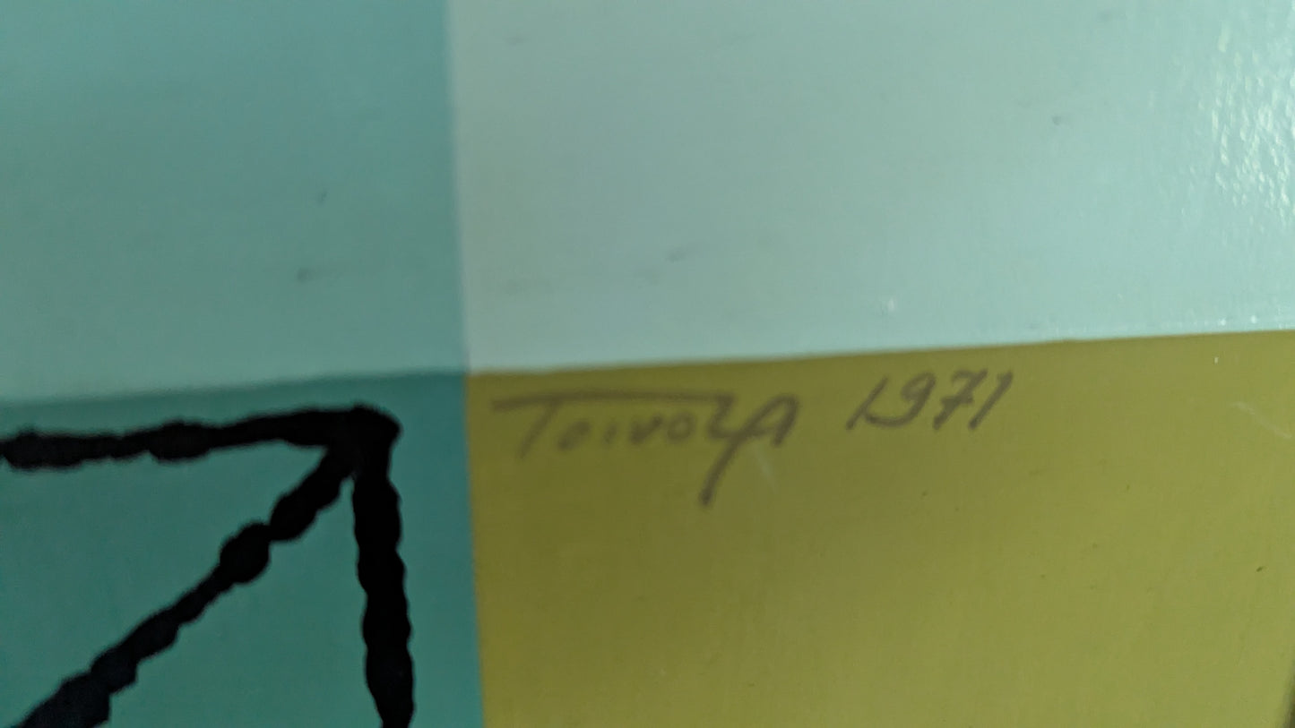 Toivola - Signeerattu Akryylimaalaus (1971)