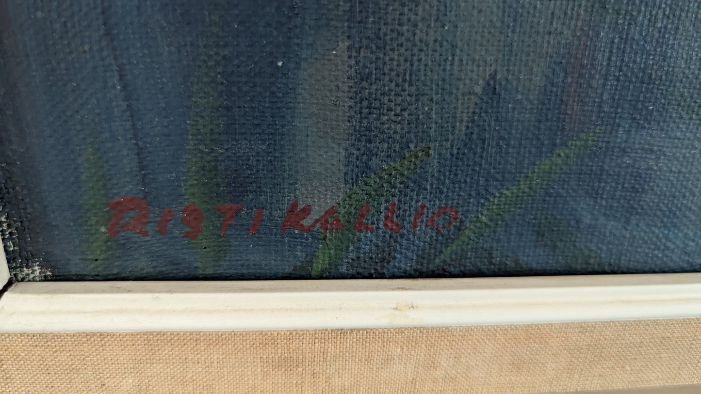 W. Kalliokoski - Ristikallio (Signeerattu Öljyvärimaalaus 1965)