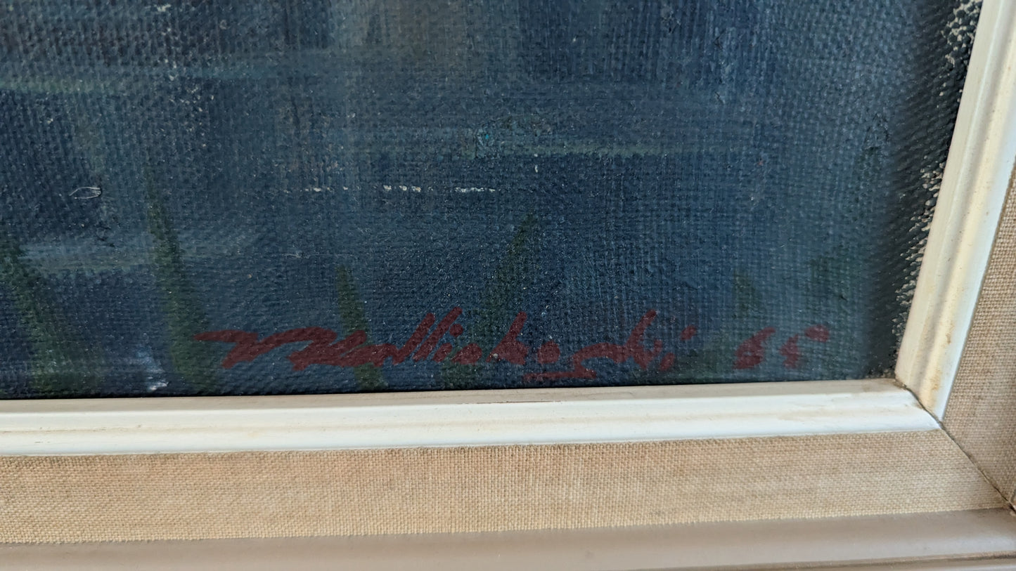 W. Kalliokoski - Ristikallio (Signeerattu Öljyvärimaalaus 1965)