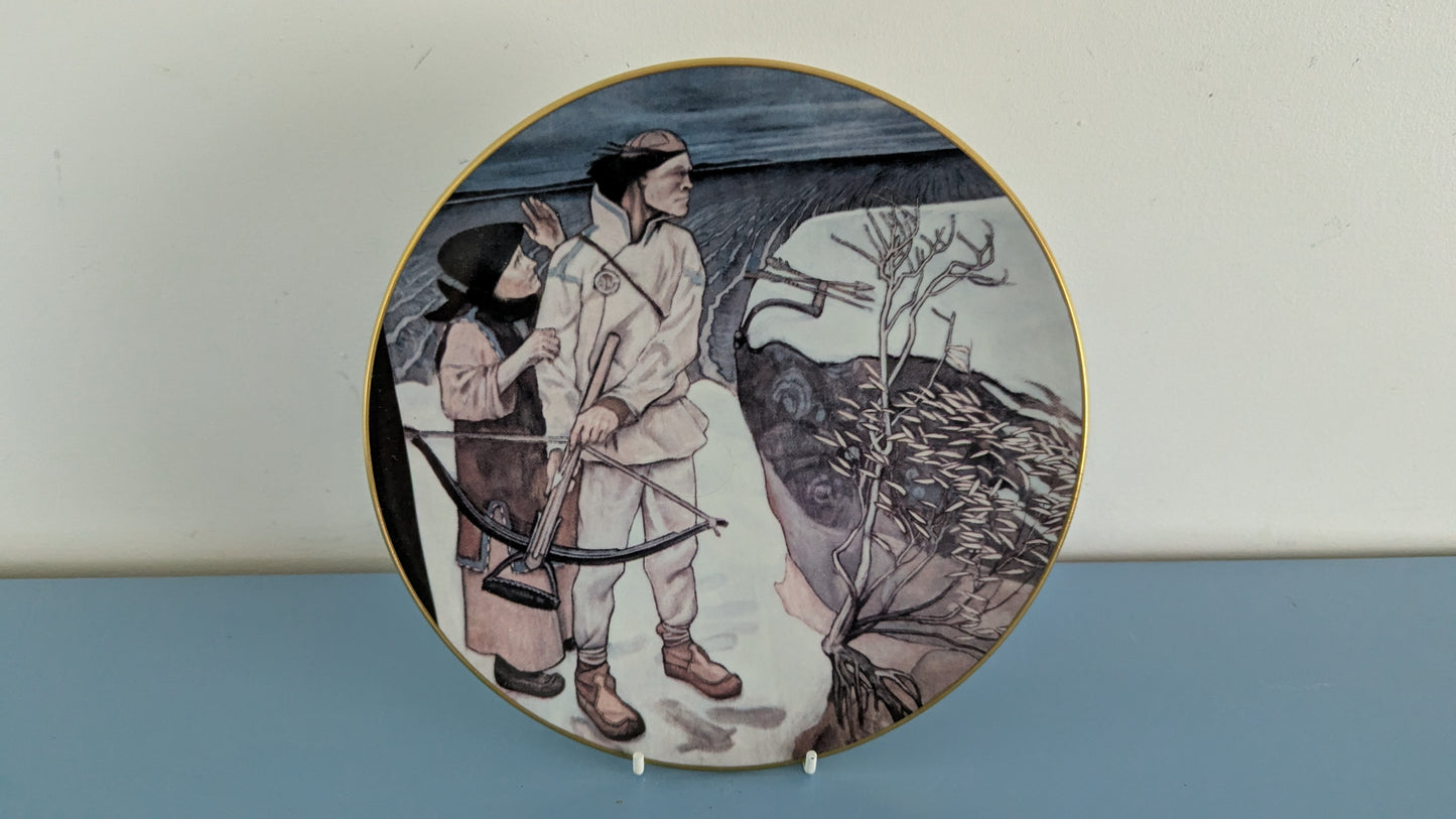 Arabia Kalevala Joukahaisen Kosto Seinälautanen (1982, Akseli Gallen-Kallela)