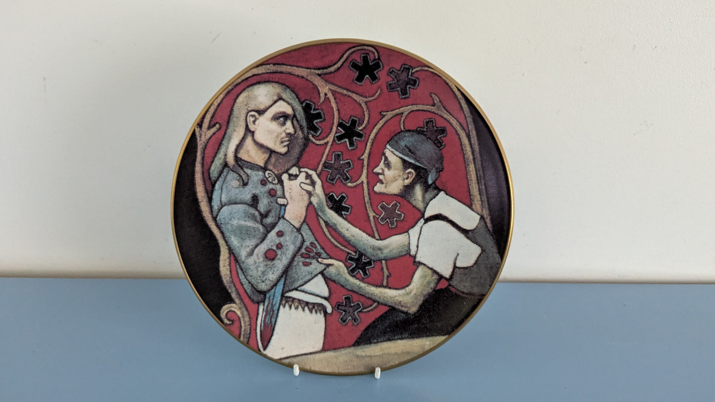 Arabia Kalevala Velisurmaaja Seinälautanen (1982, Akseli Gallen-Kallela)