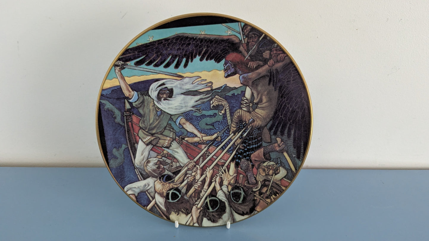 Arabia Kalevala Sammon Puolustus Seinälautanen (1982, Akseli Gallen-Kallela)