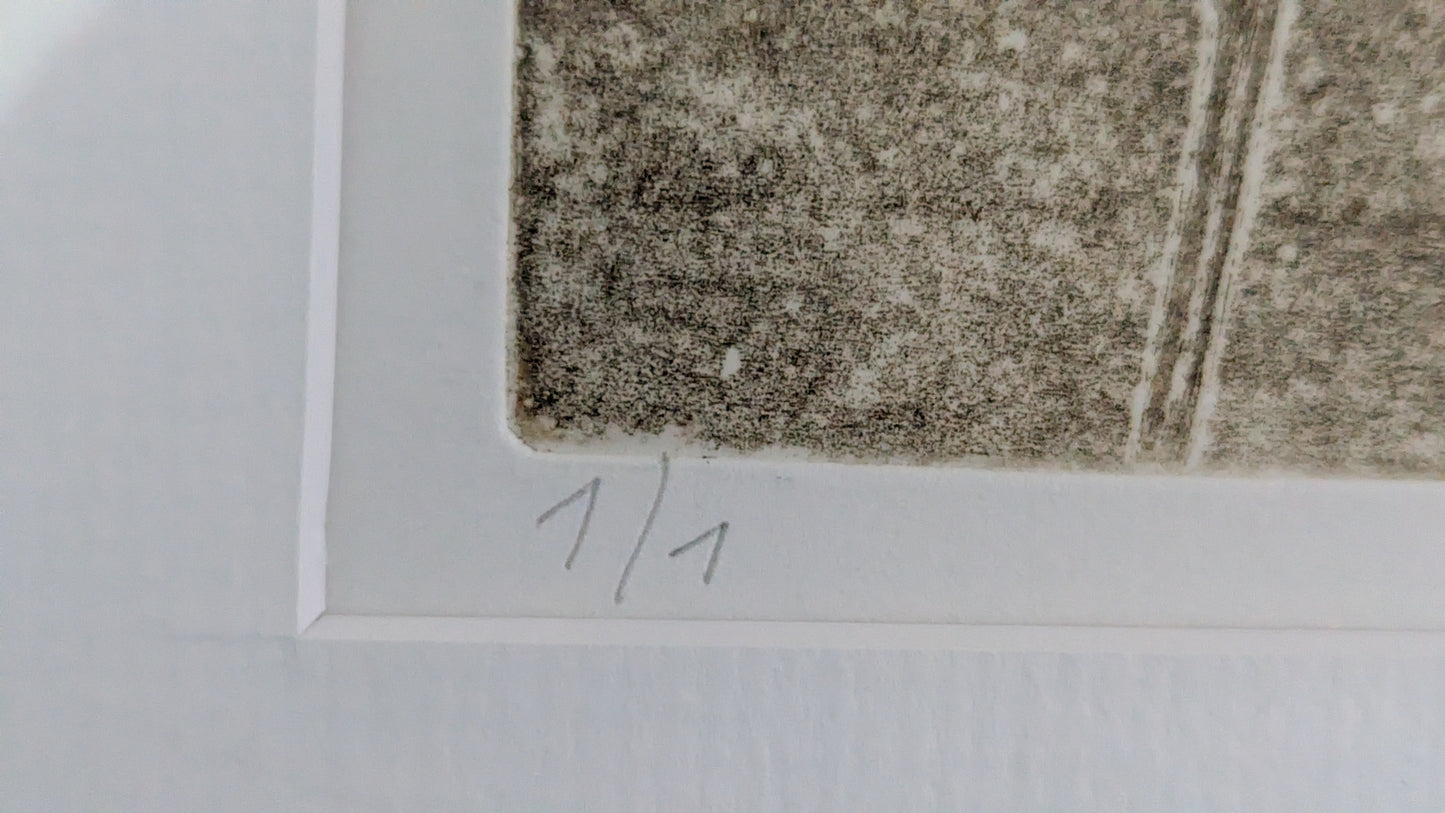 Johanna Cedercreutz - Signeerattu Monotypia