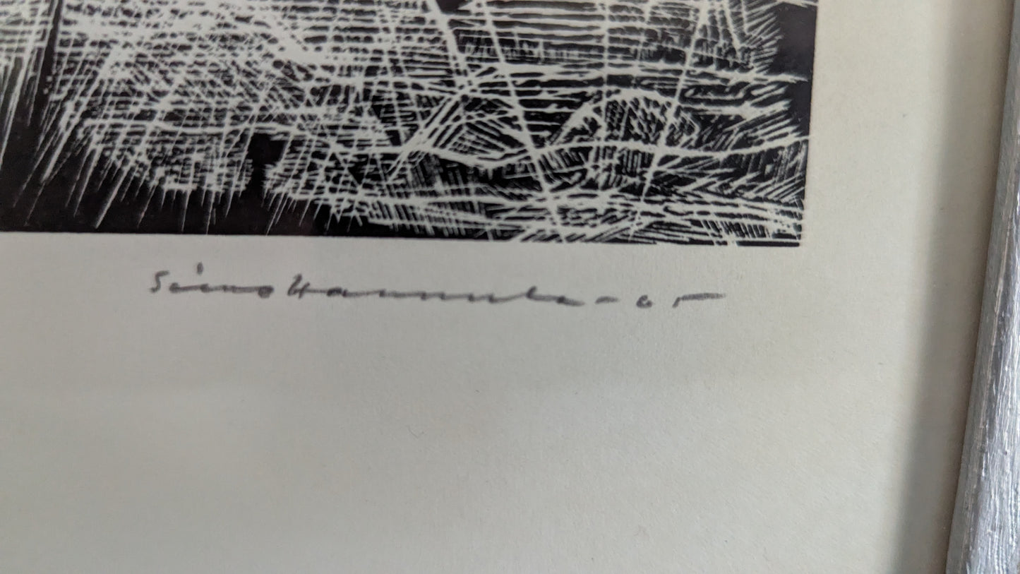Simo Hannula - Signeerattu Litografia (1965)