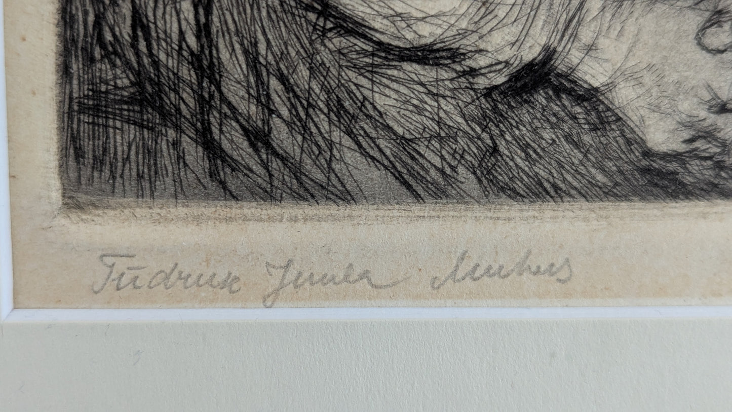 Viive Tolli - Tüdruve Juula Muhus (Signeerattu Etsaus 1956)