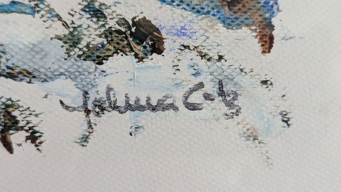 Johanna Cedercreutz - Signeerattu Akvarellimaalaus