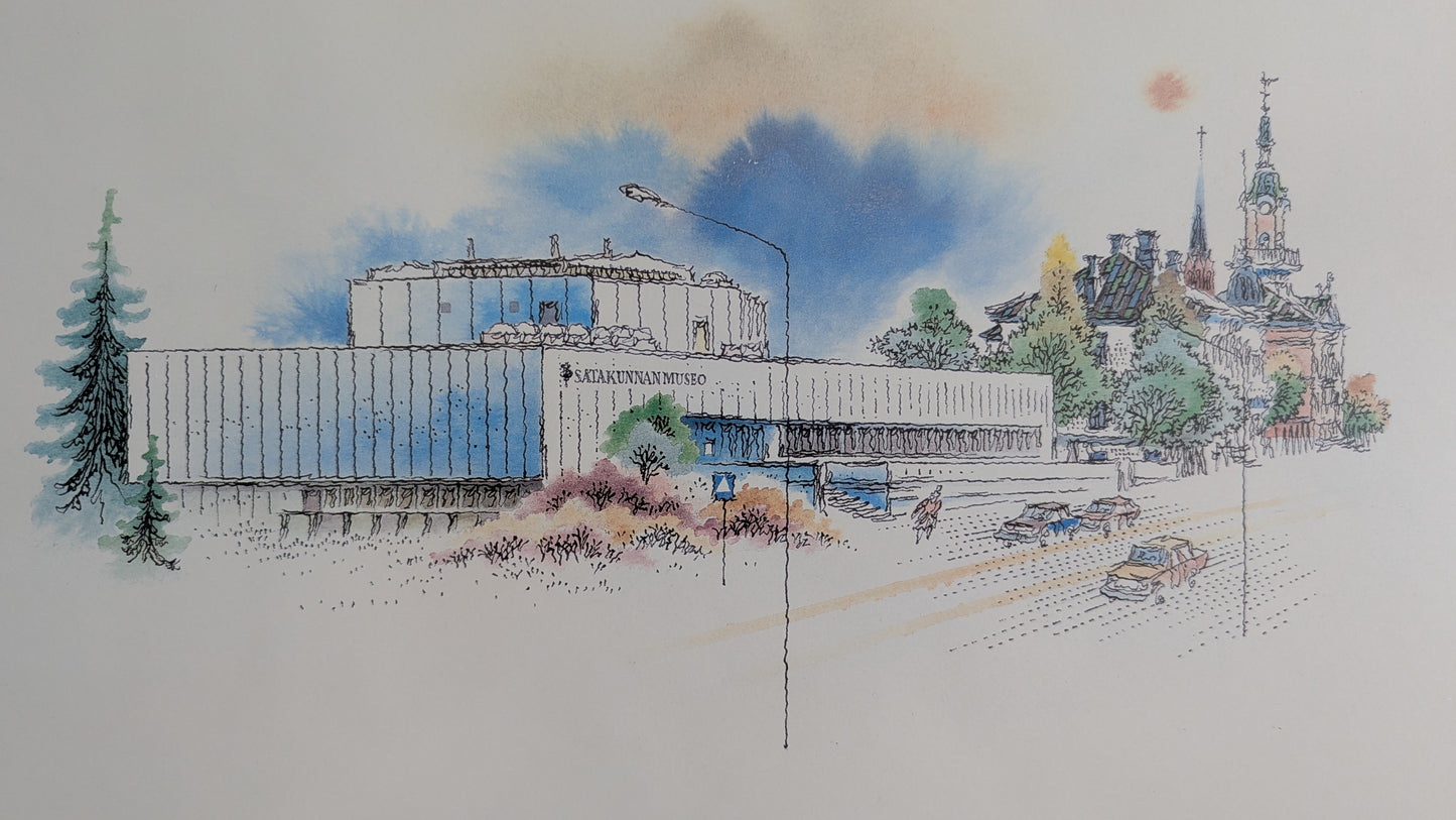 Raimo Huittinen - Satakunnan Museo (Signeerattu Grafiikka 1985)