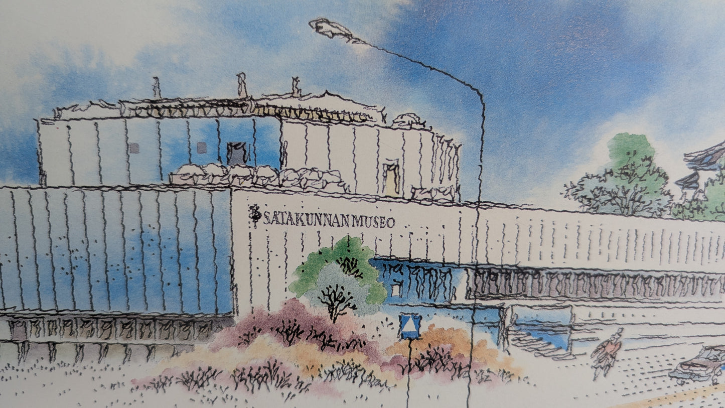 Raimo Huittinen - Satakunnan Museo (Signeerattu Grafiikka 1985)