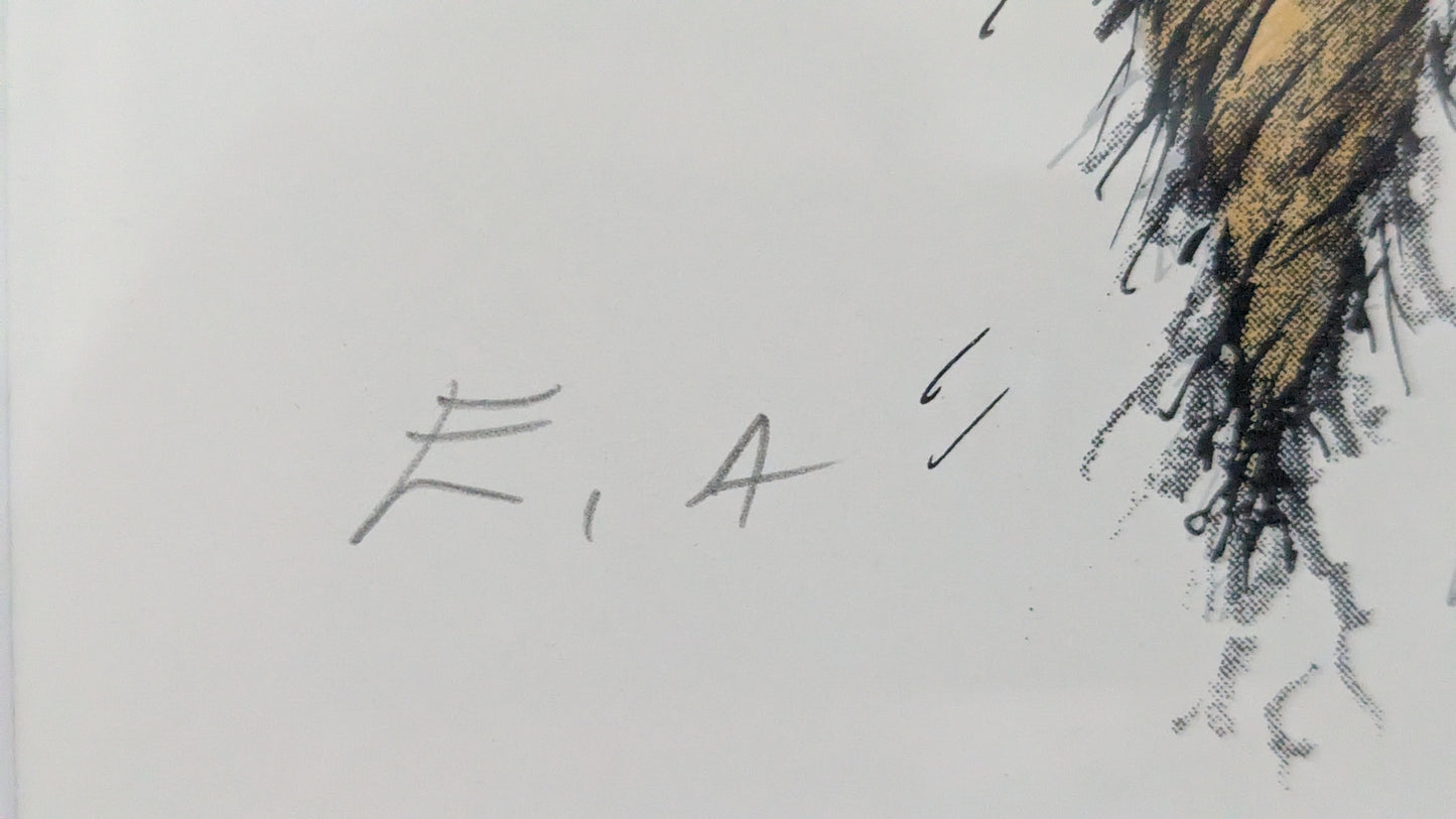 Raimo Kanerva - Jouluporkkana (Signeerattu Grafiikka 1987)