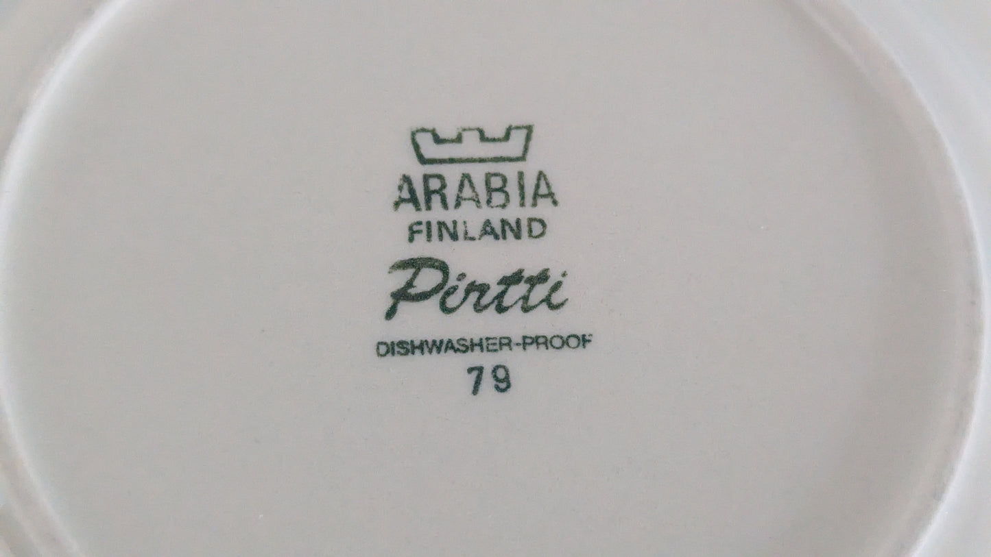 Arabia Pirtti Leivoslautanen / Leipälautanen (6kpl, 1971-1986, Raija Uosikkinen)