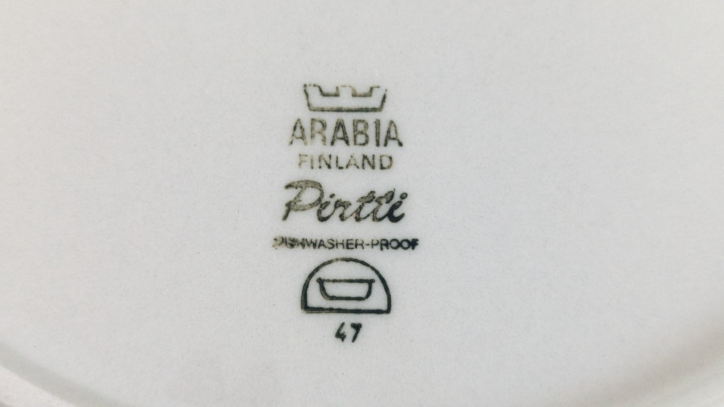 Arabia Pirtti Kakkuvati / Tarjoilulautanen (ISO, 1971-1986, Raija Uosikkinen)