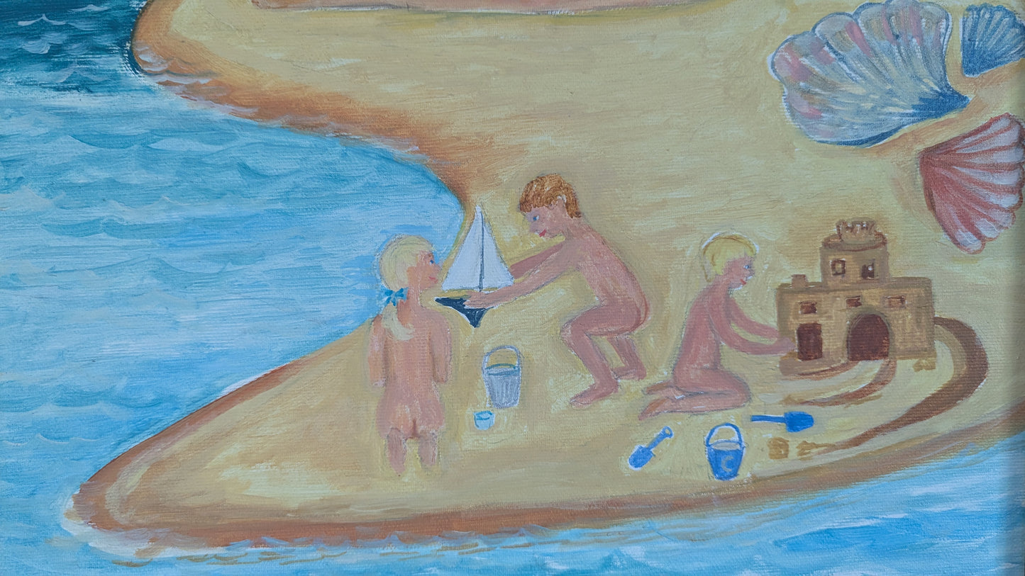 Seija Toivola-Koski - Rapu (Signeerattu Öljyvärimaalaus 1992)