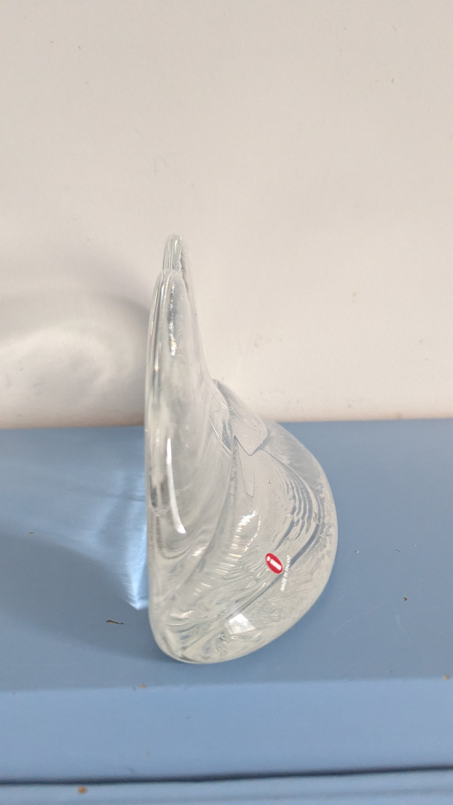 Iittala Pilvi Taidelasiesine / Koriste-esine (1987, Signeerattu, Timo Sarpaneva)