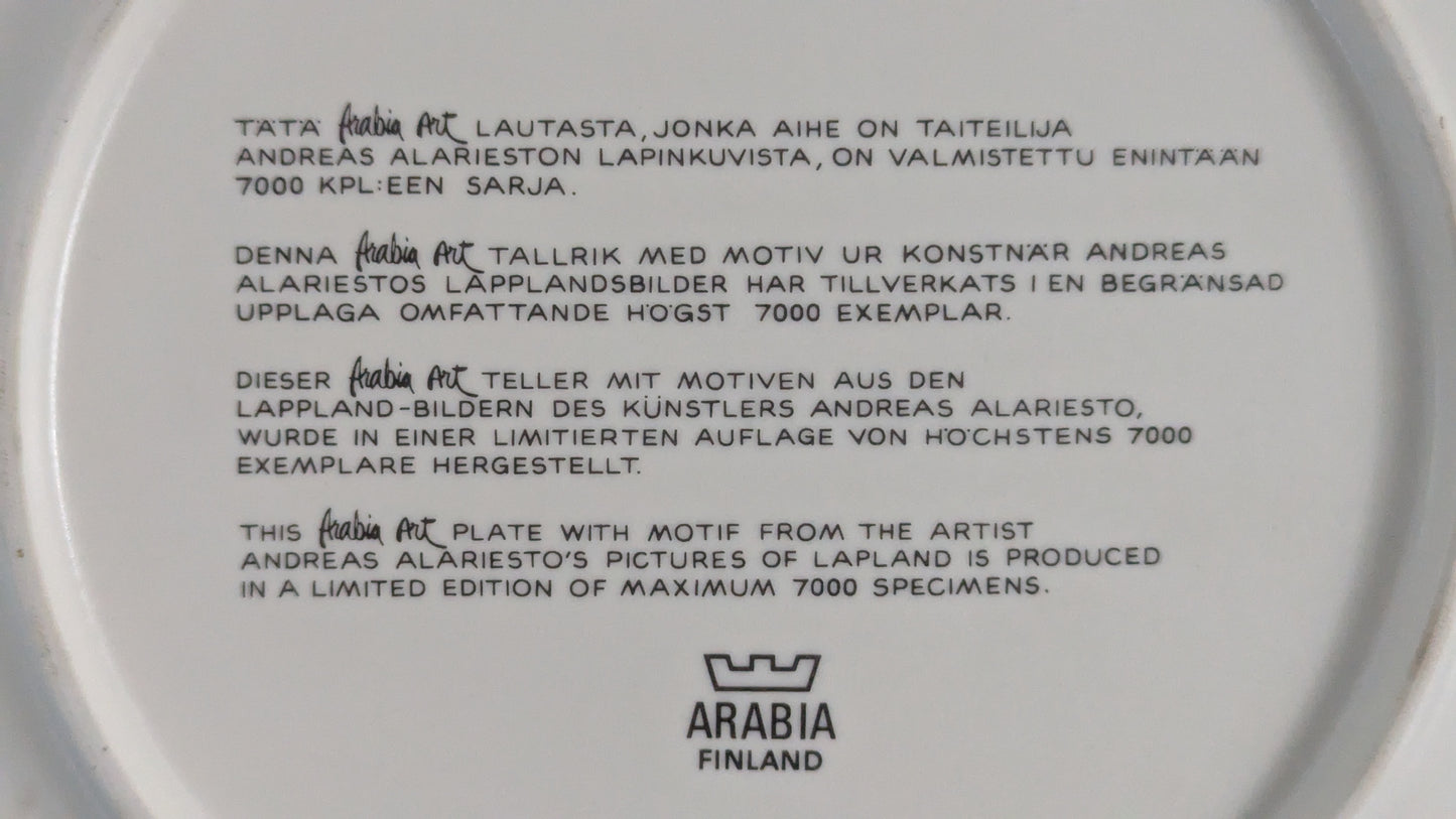 Arabia - Arabia Art 1982 Seinälautanen (Halkaisija: 29.5cm, Andreas Alariesto)