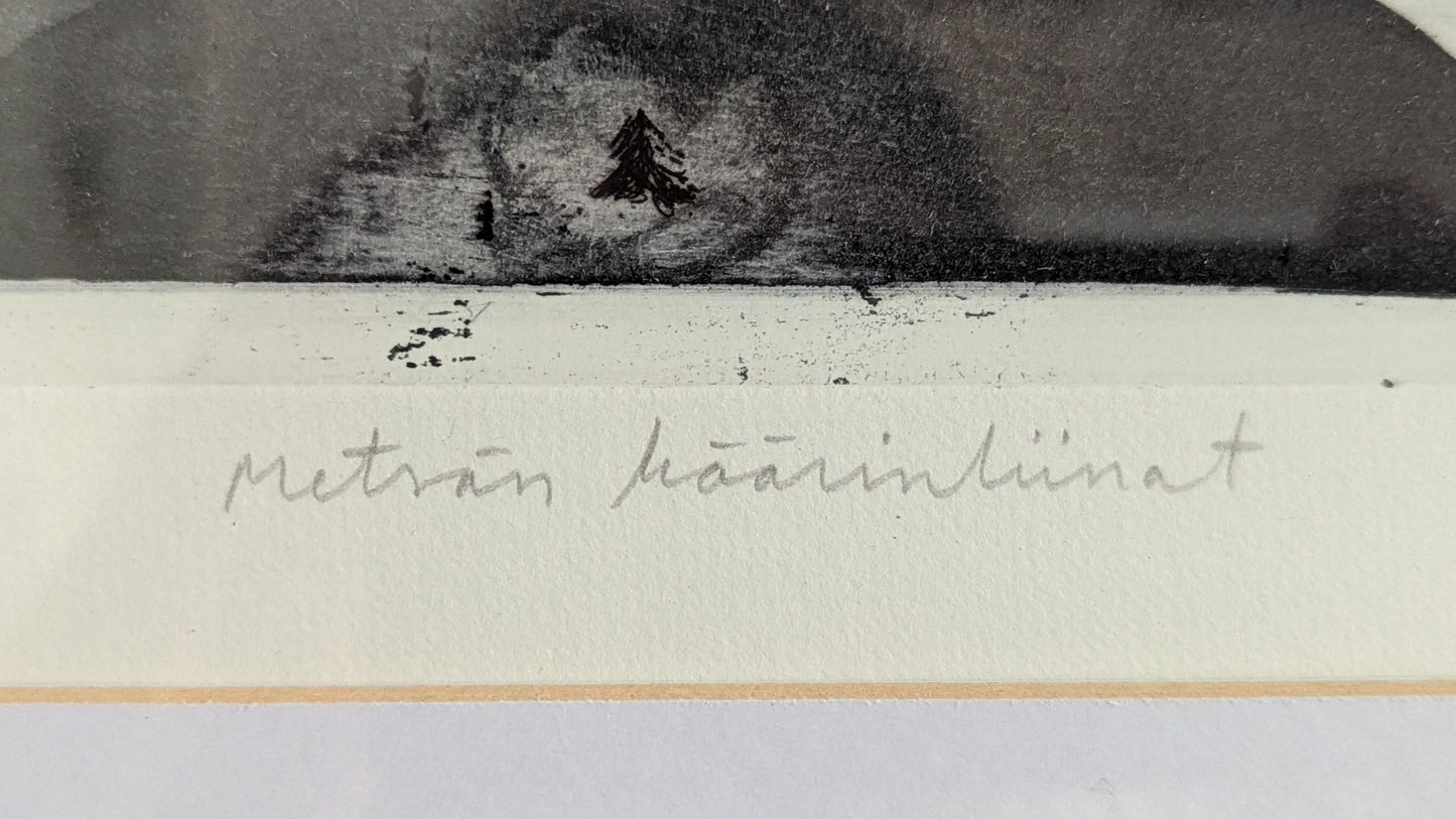 Sami Rinne - Metsän Käärinliinat (Signeerattu Etsaus 1997)