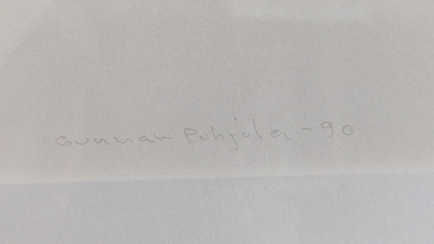Gunnar Pohjola - Ei Elämä Tähän Lopu (Signeerattu Grafiikka 1990)
