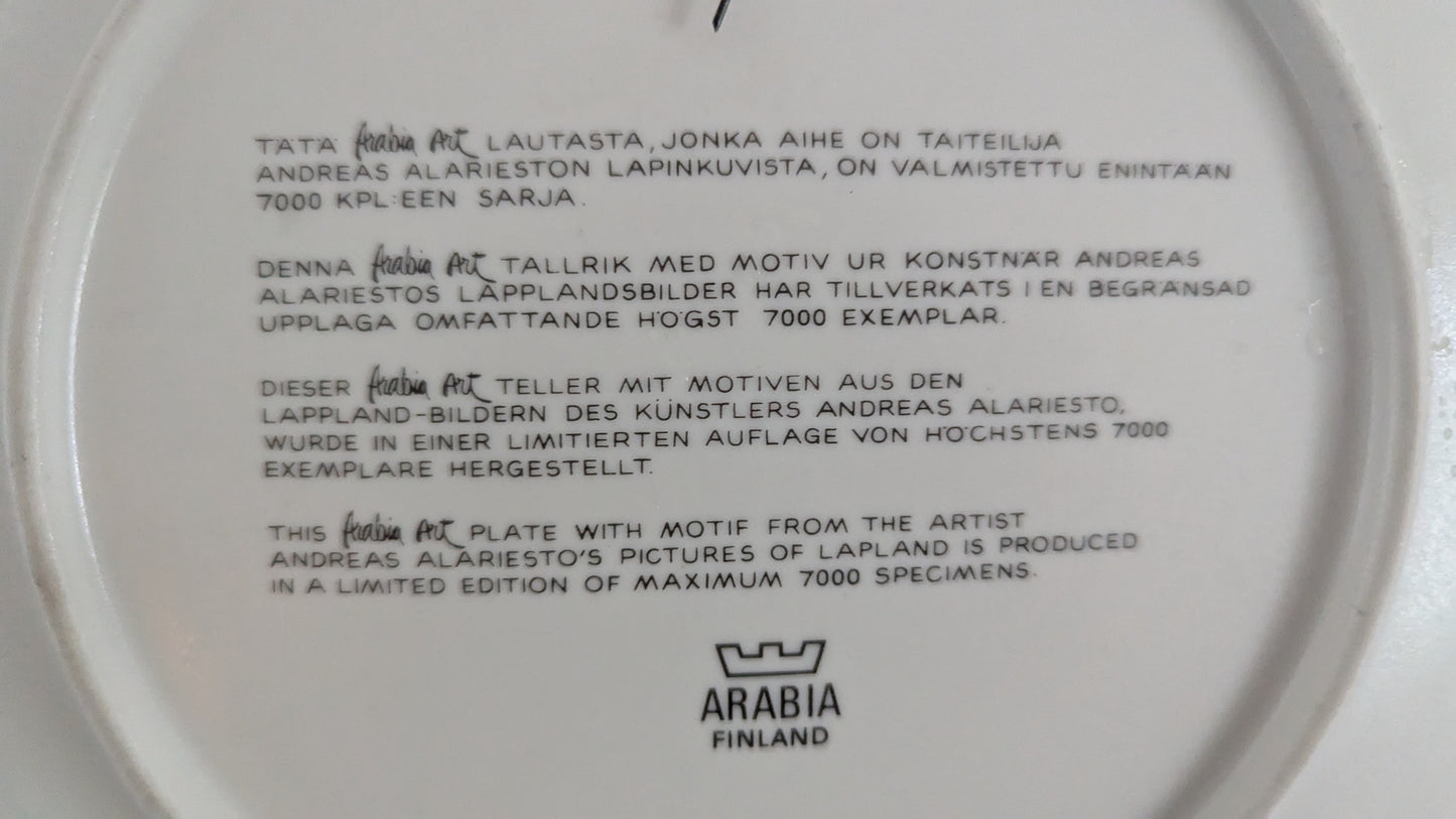 Arabia - Arabia Art 1980 Seinälautanen (Andreas Alariesto, Alk. Pakkauksessa)