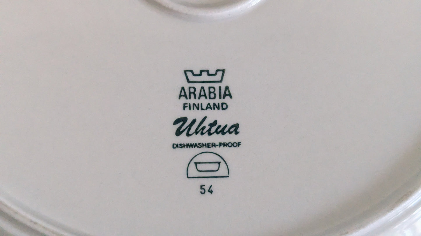 Arabia Uhtua Tarjoilulautanen (1982-1999, Inkeri Leivo)