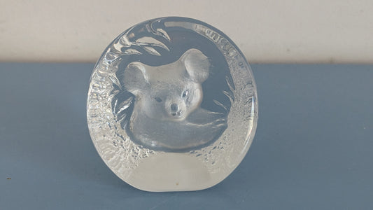 Målerås Glasbruk - Koala Paperipaino (Mats Jonasson)