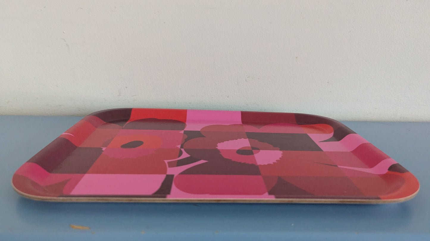 Marimekko Ruutu-Unikko Tarjotin (2014, Maija ja Emma Isola)