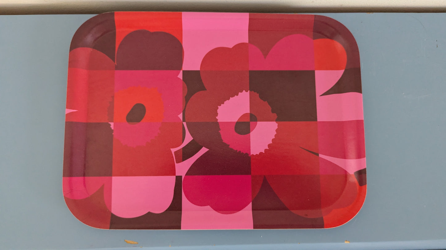 Marimekko Ruutu-Unikko Tarjotin (2014, Maija ja Emma Isola)