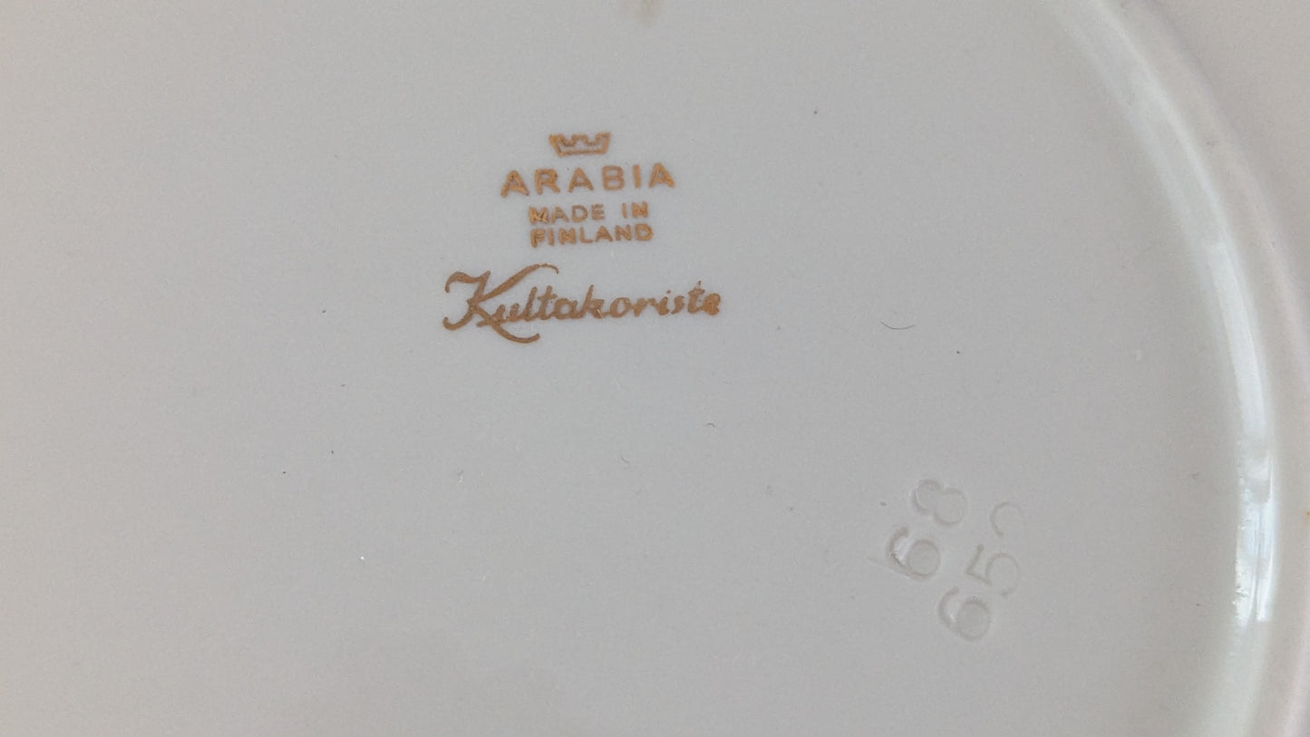 Arabia Kultakoriste Tarjoilulautanen (1948-1974 ja 1984-1992, Olga Osol)