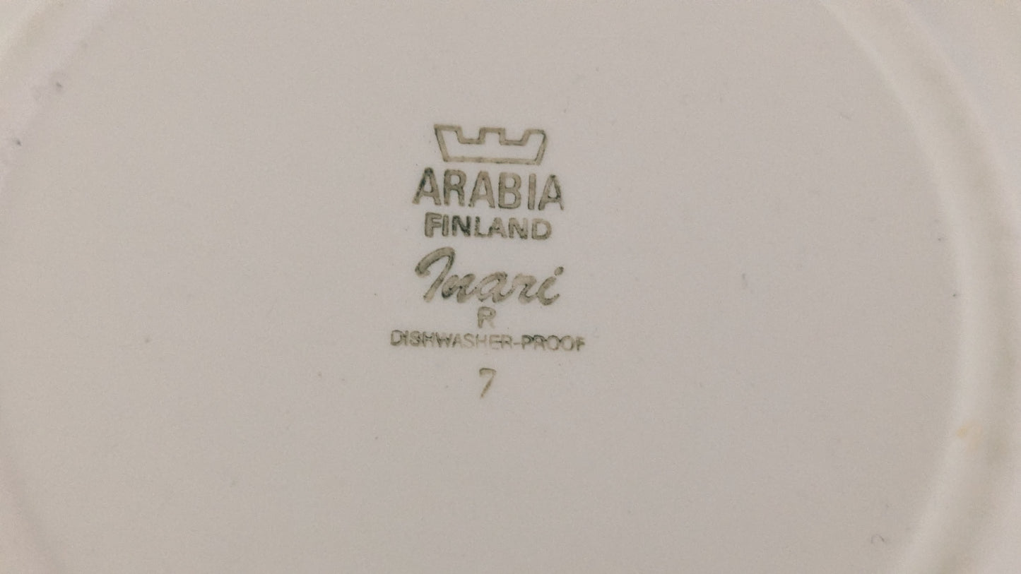 Arabia Inari Leivoslautanen / Leipälautanen (11kpl, 1978-1992, Göran Bäck)