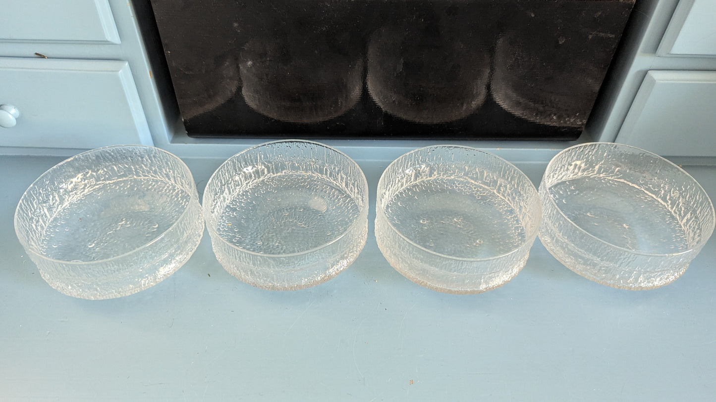 Iittala Paadar Annoskulho (4kpl, 1970-1976, Tapio Wirkkala, Alk. Paketissa)