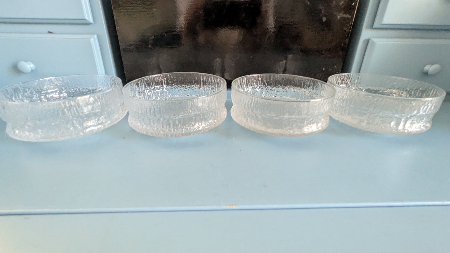 Iittala Paadar Annoskulho (4kpl, 1970-1976, Tapio Wirkkala, Alk. Paketissa)