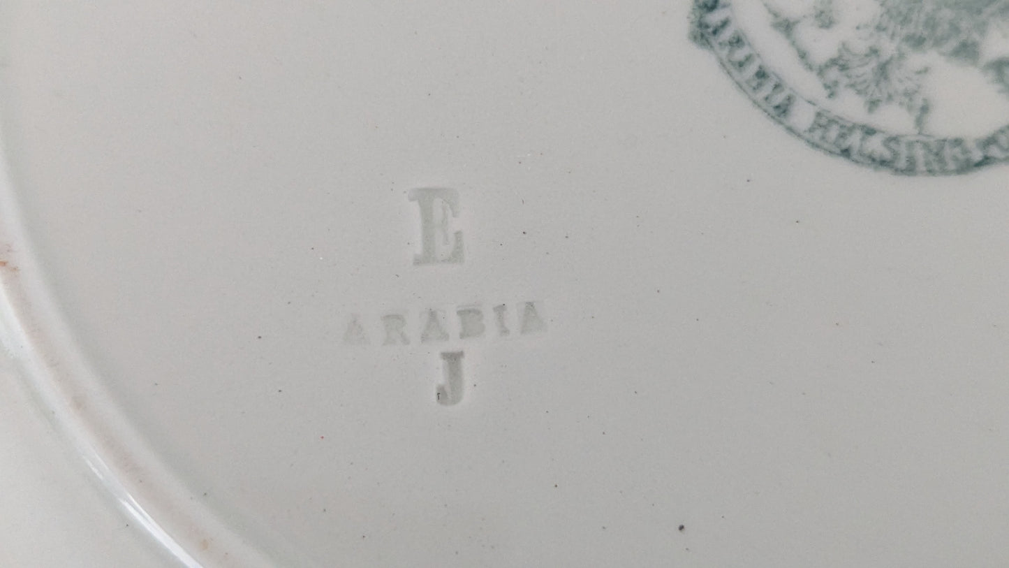 Arabia n. 150v Vanha Keittolautanen (1878-1899, Värillinen Suomen Vaakunaleima)