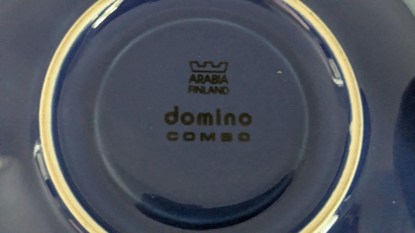 Arabia Domino Combo Mokkakuppi ja Asetti (1987-1989, Howard Smith)