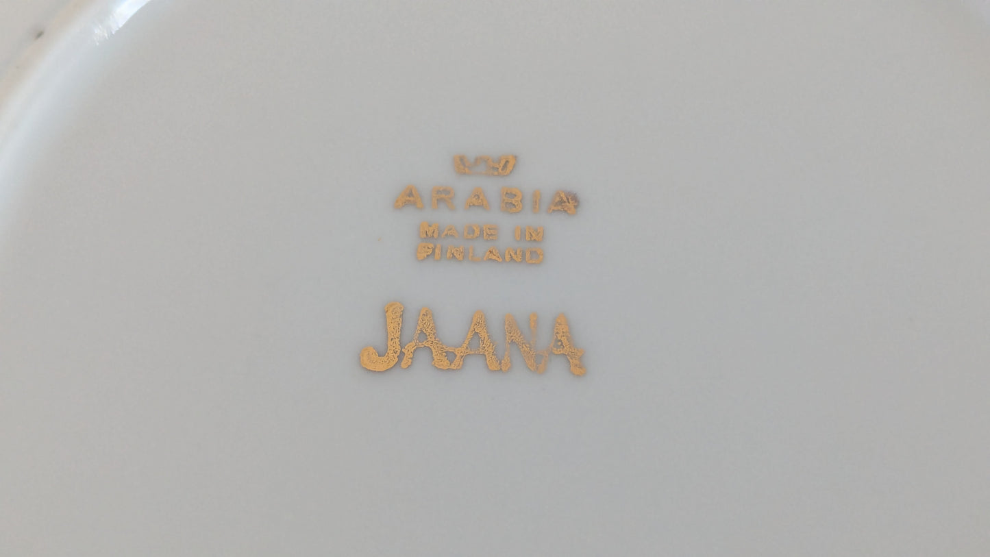 Arabia Jaana Leivoslautanen / Leipälautanen (12kpl, 1958-1966, Raija Uosikkinen)